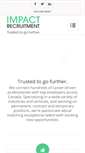 Mobile Screenshot of impactrecruitment.ca
