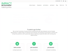 Tablet Screenshot of impactrecruitment.ca