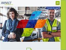 Tablet Screenshot of impactrecruitment.co.uk